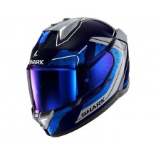 Shark Skwal i3 (Blå/Grå) MC Hjelm m. integrert bremselys