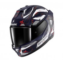 Shark Skwal i3 (Blå/Hvit) MC Hjelm m. integrert bremselys